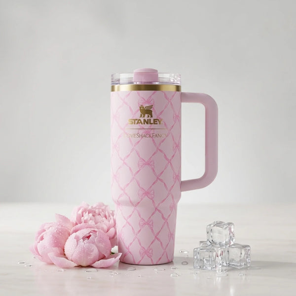 Pipetli Çelik Bardak 1,18 L · Baby Bow Pink Peppermint